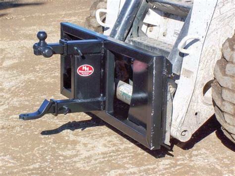 skid steer cargo trailer|skid steer trailer hitch attachment.